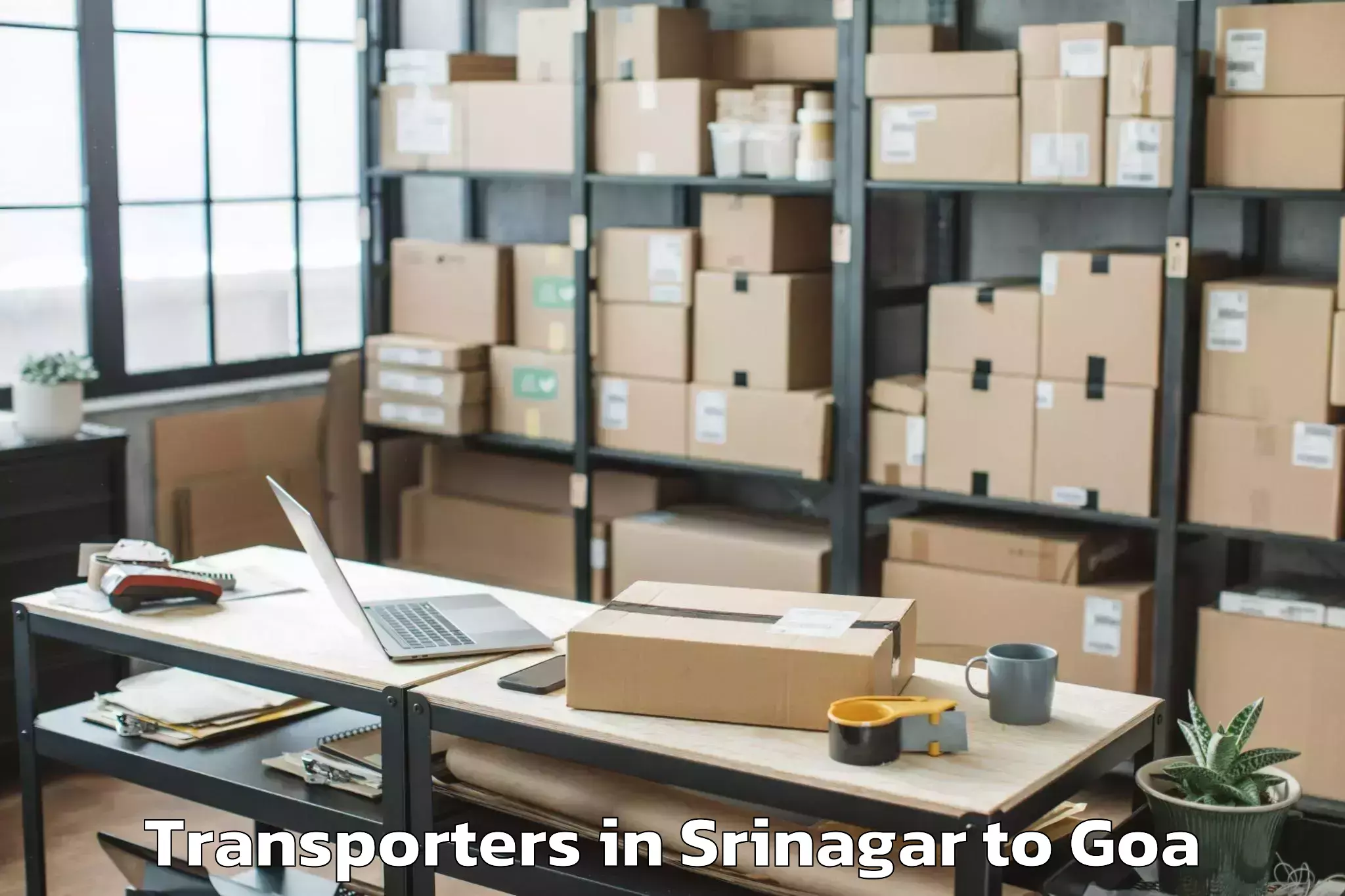 Top Srinagar to Mapuca Transporters Available